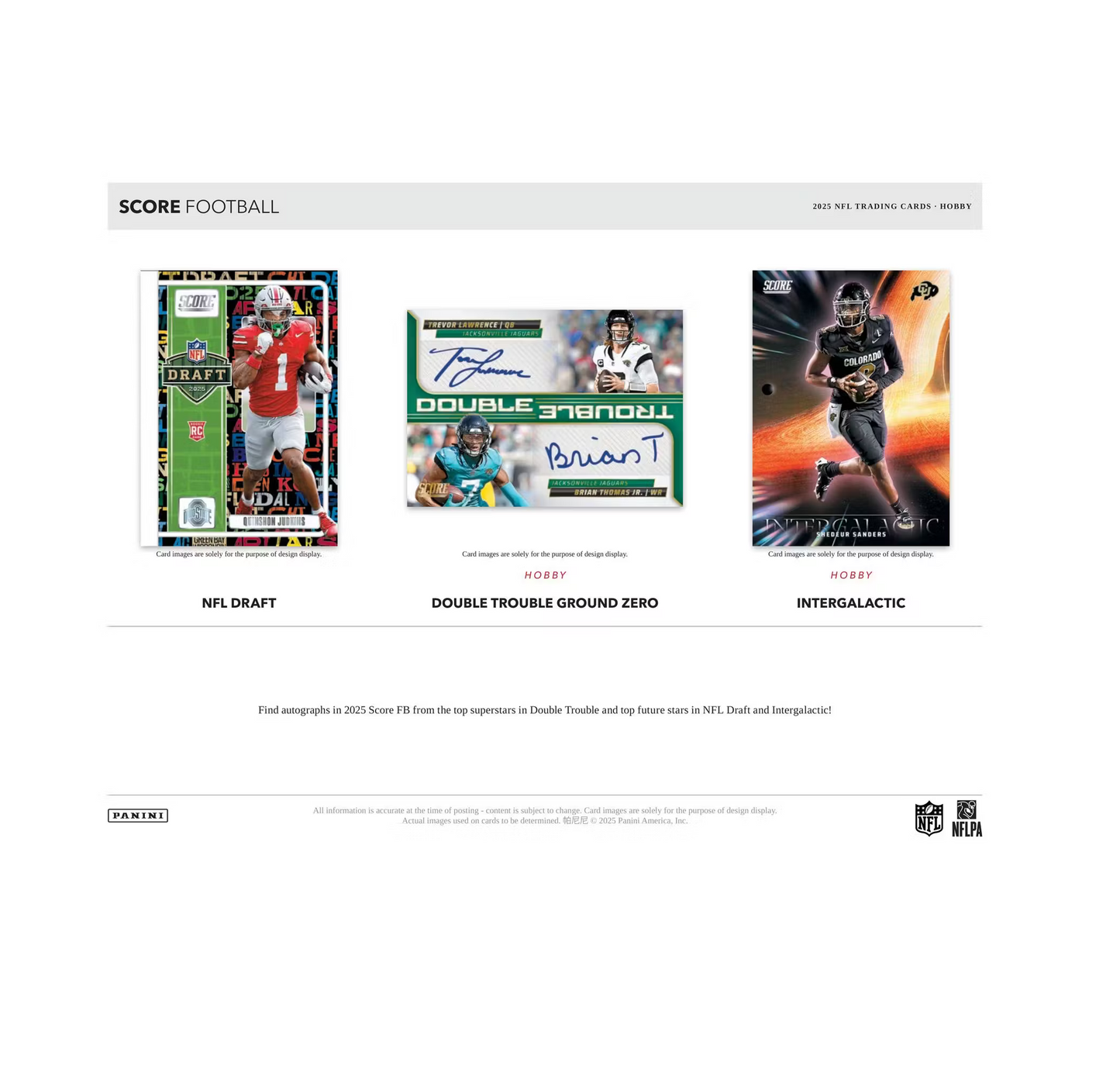 2025 Panini Score Football Hobby 12-Box Case