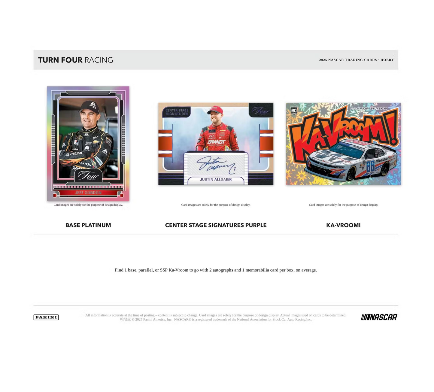 2025 Panini Turn Four Racing Hobby 10-Box Case