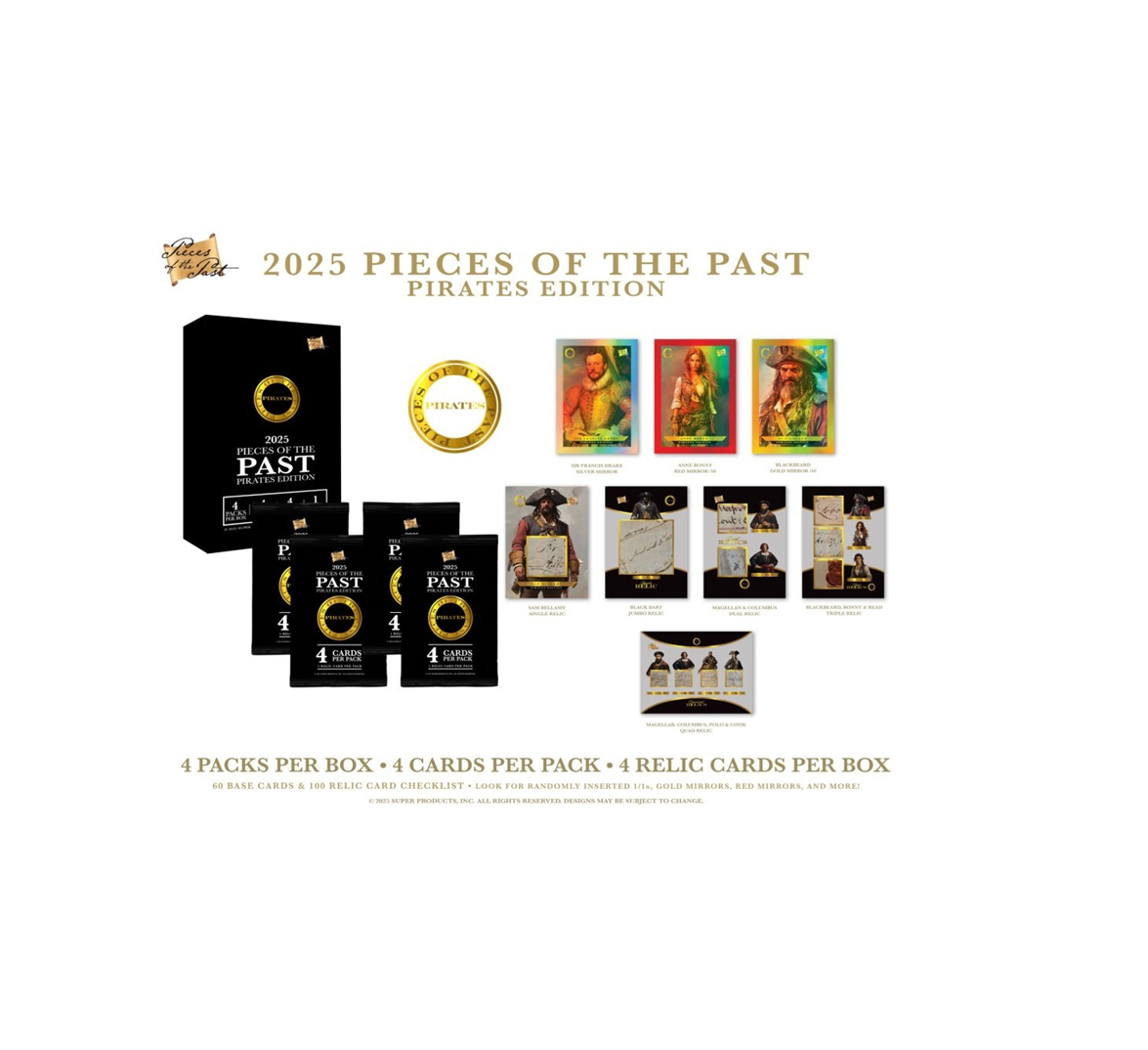 2025 Super Break Pieces of the Past Pirates Edition Hobby 10-Box Case