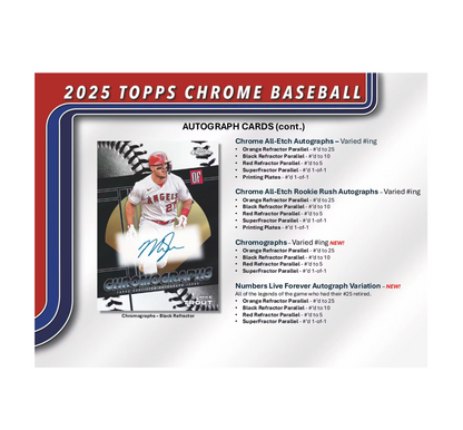 2025 Topps Chrome Baseball Blaster 40-Box Case