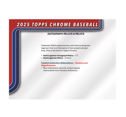 2025 Topps Chrome Baseball Blaster 40-Box Case
