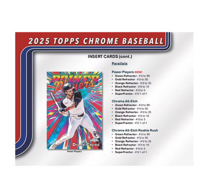 2025 Topps Chrome Baseball Blaster 40-Box Case
