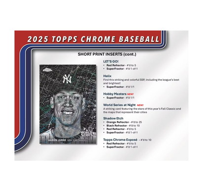 2025 Topps Chrome Baseball Blaster 40-Box Case