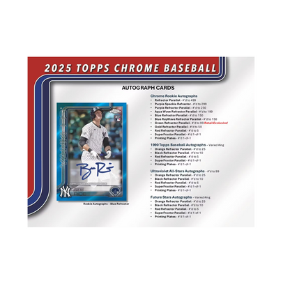 2025 Topps Chrome Baseball Mega Box