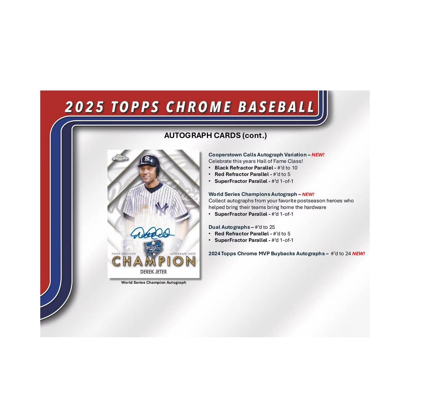 2025 Topps Chrome Baseball Mega 20-Box Case
