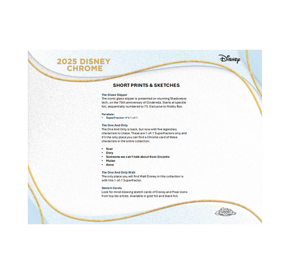 2025 Topps Chrome Disney Hobby Box
