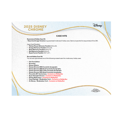 2025 Topps Chrome Disney Hobby Box