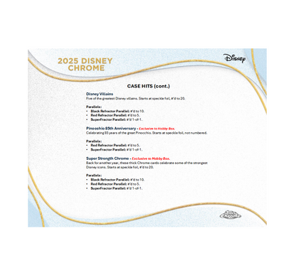 2025 Topps Chrome Disney Hobby Box