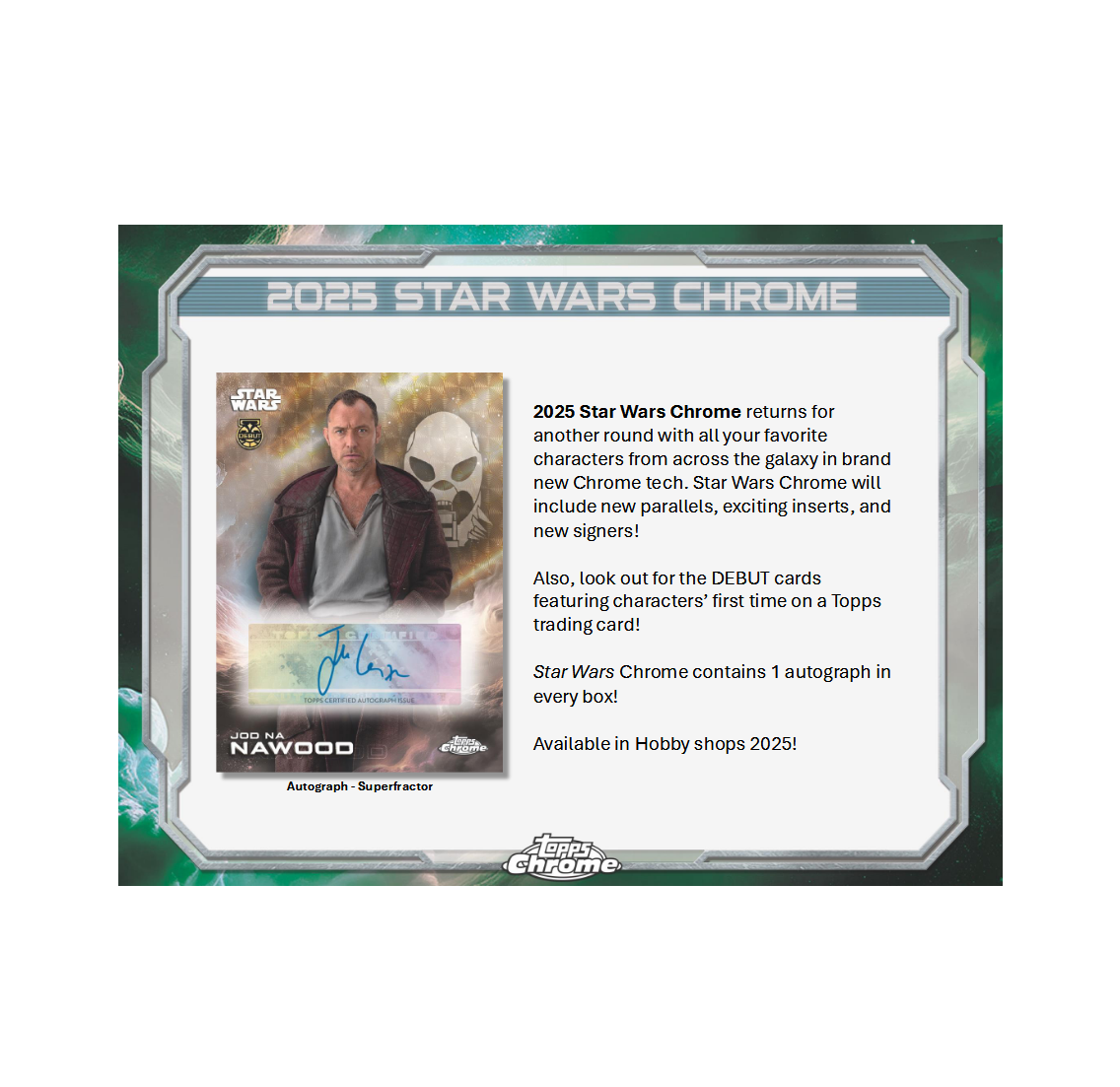 2025 Topps Chrome Star Wars Hobby Box