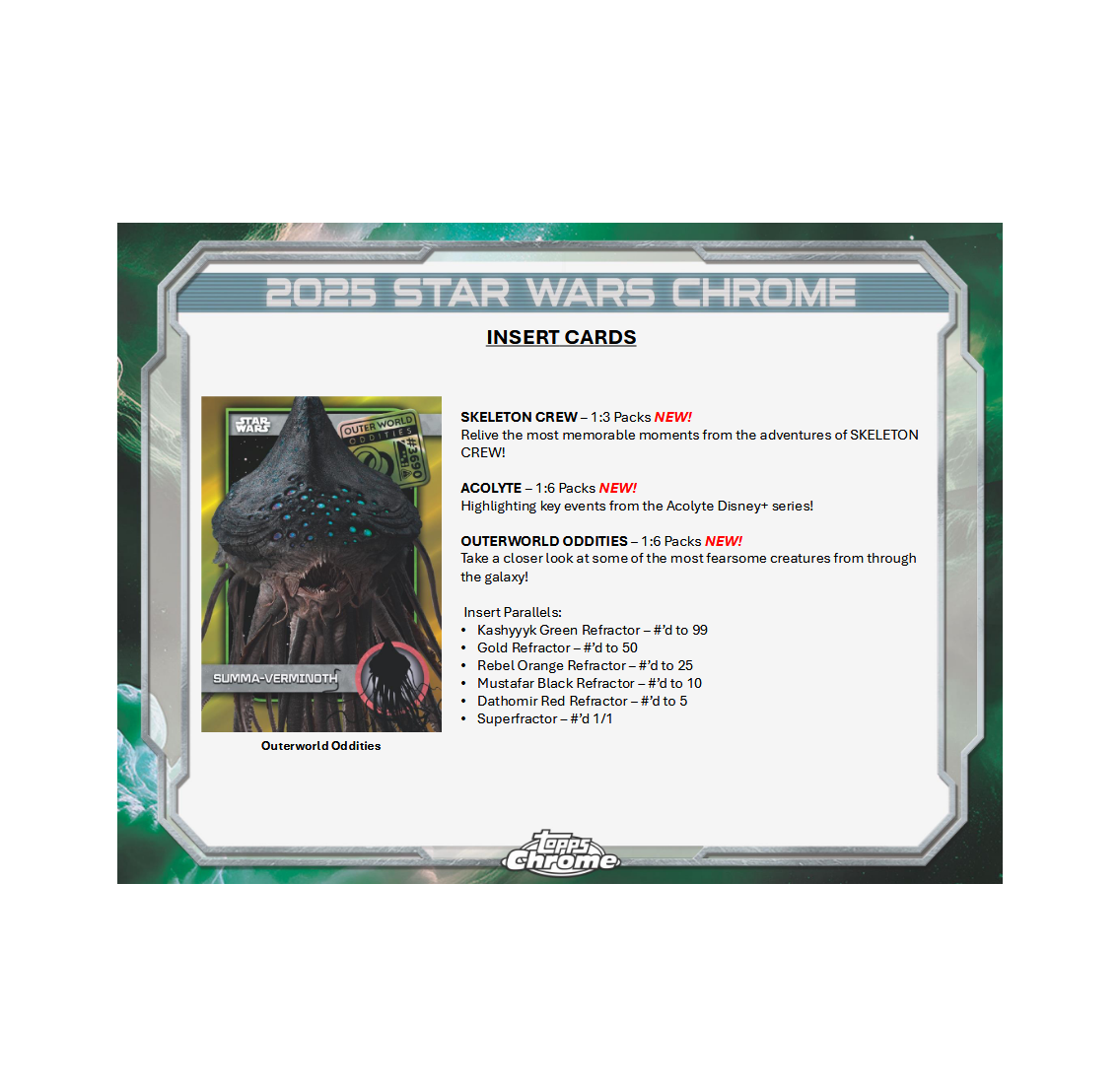 2025 Topps Chrome Star Wars Breaker's Delight Box