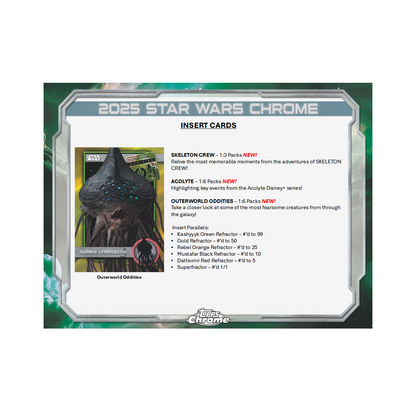 2025 Topps Chrome Star Wars Breaker's Delight Box
