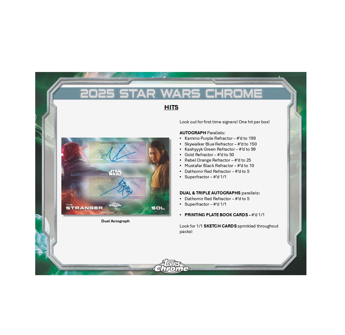 2025 Topps Chrome Star Wars Hobby Box