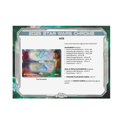 2025 Topps Chrome Star Wars Hobby Box