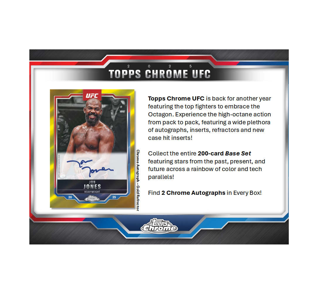 2025 Topps Chrome UFC Hobby Box