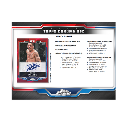 2025 Topps Chrome UFC Hobby Box