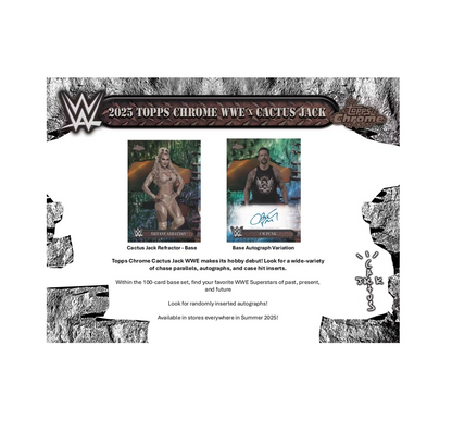 2025 Topps Chrome WWE x Cactus Jack Hobby 12-Box Case