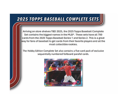 2025 Topps Complete Baseball Hobby Factory Set