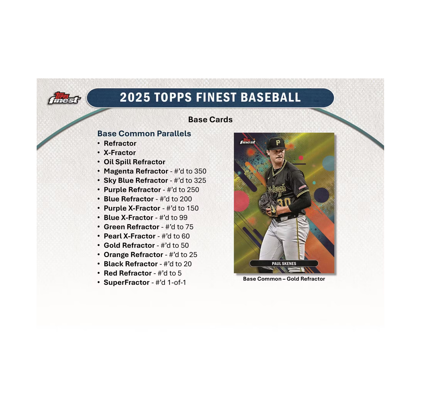 2025 Topps Finest Baseball Hobby Box