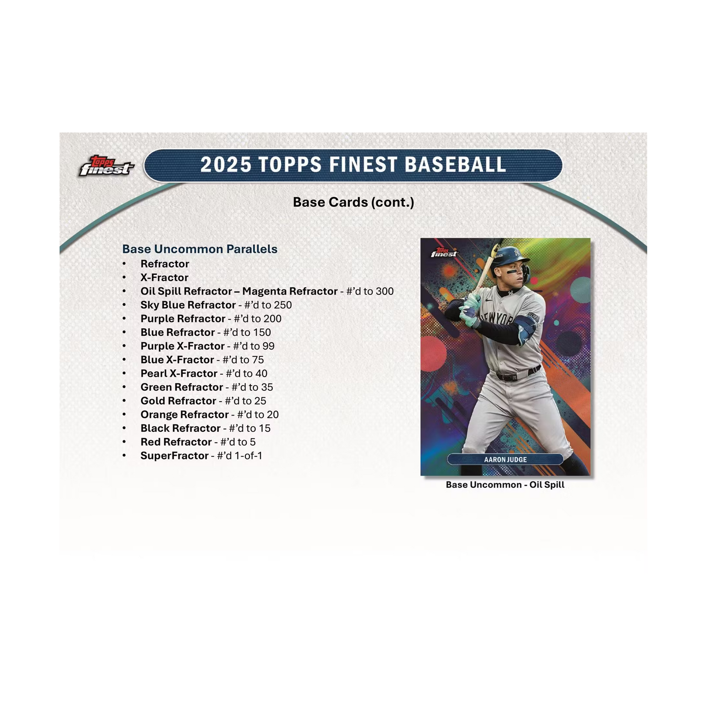2025 Topps Finest Baseball Hobby Box
