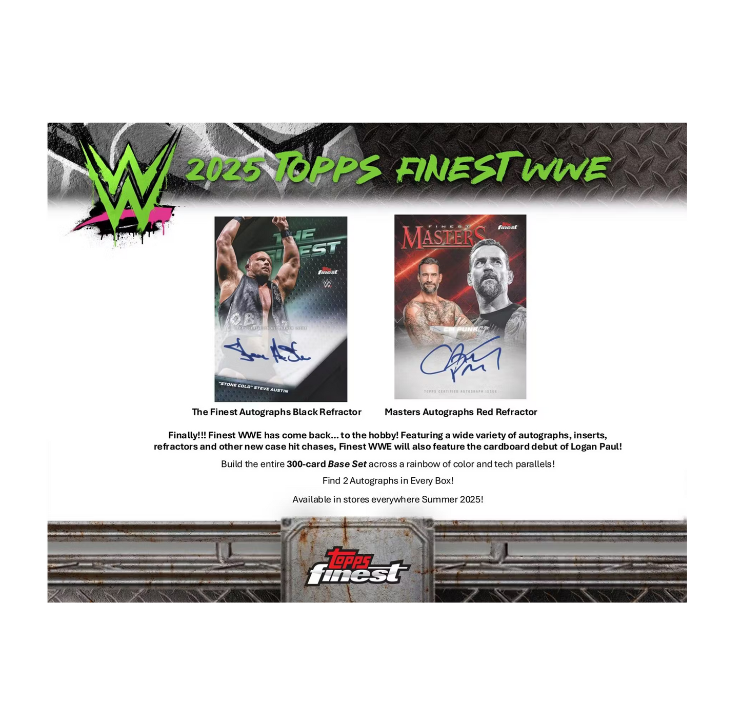 2025 Topps Finest WWE Hobby 8-Box Case