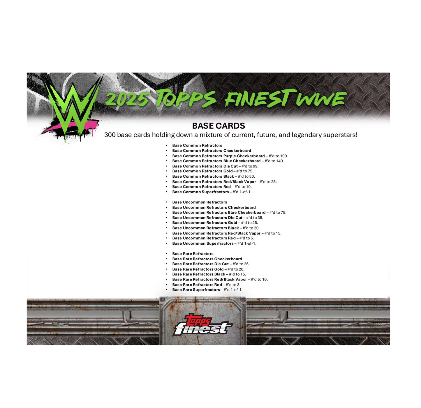 2025 Topps Finest WWE Hobby 8-Box Case