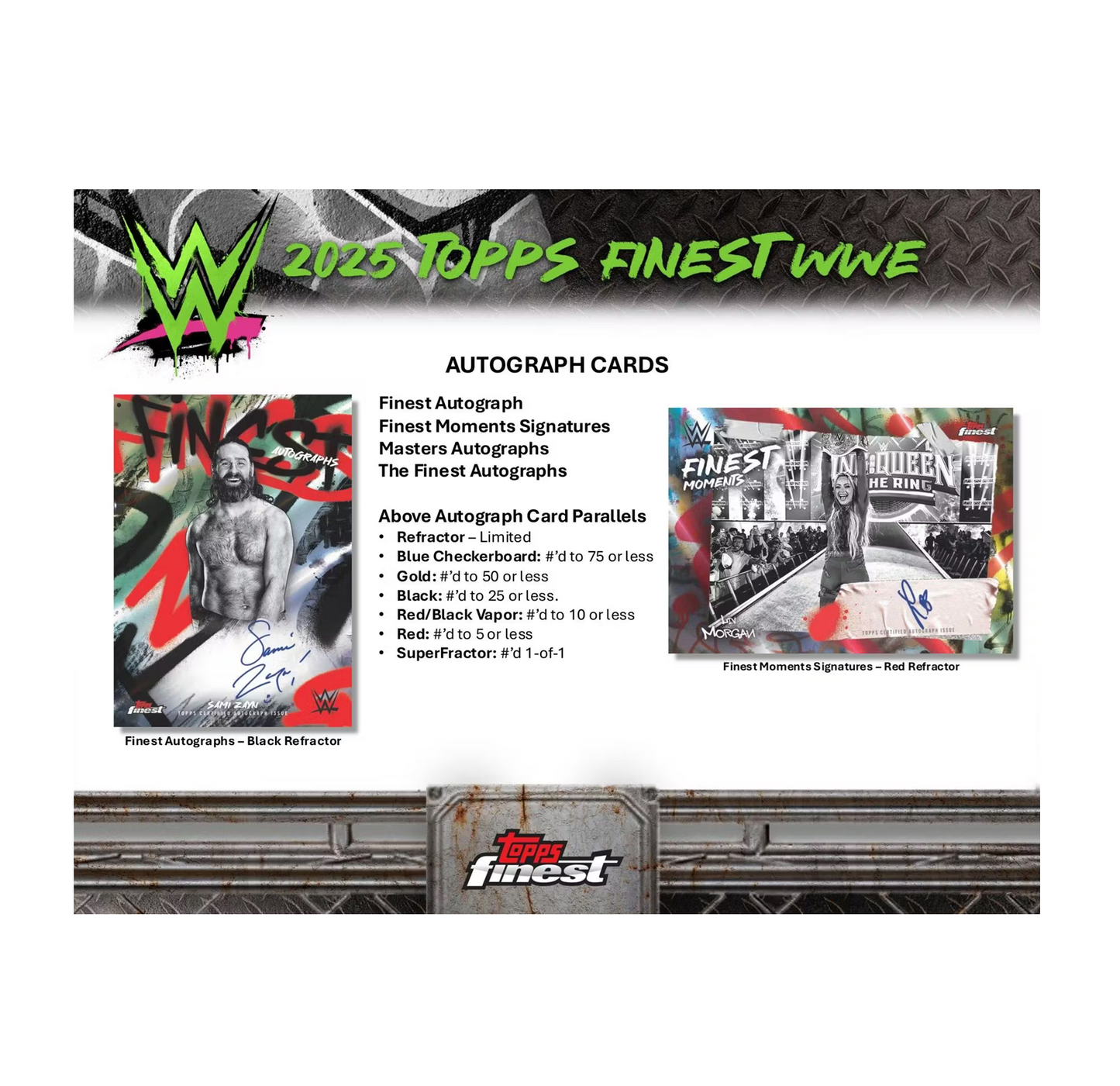 2025 Topps Finest WWE Hobby 8-Box Case