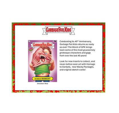 2025 Topps Garbage Pail Kids 40th Anniversary Worst of 2025 Hobby 10-Box Case