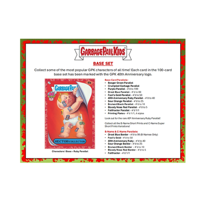 2025 Topps Garbage Pail Kids 40th Anniversary Worst of 2025 Hobby 10-Box Case