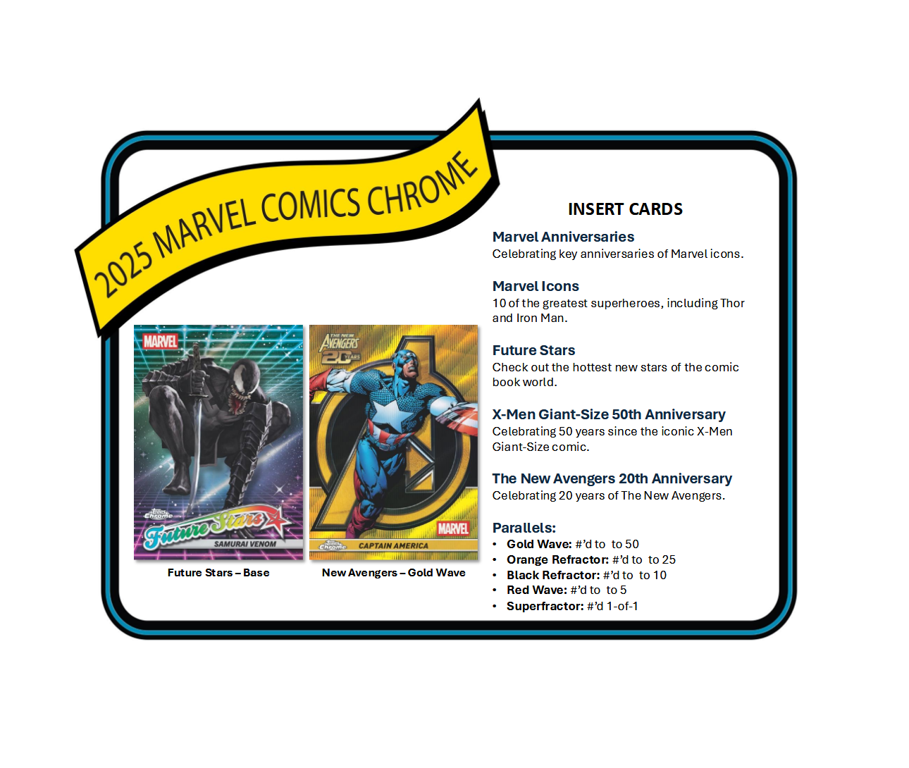 2025 Topps Marvel Chrome Hobby 12-Box Case