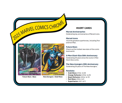 2025 Topps Marvel Chrome Hobby 12-Box Case