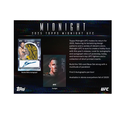 2025 Topps Midnight UFC Hobby Box