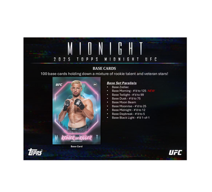 2025 Topps Midnight UFC Hobby Box