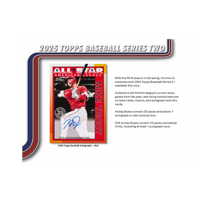 2025 Topps Series 2 Baseball Hobby 12-Box Case