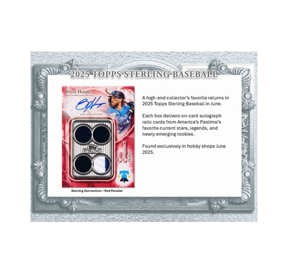 2025 Topps Sterling Baseball Hobby 4-Box Case