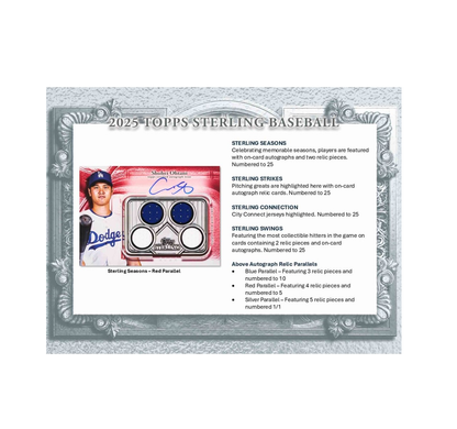 2025 Topps Sterling Baseball Hobby 4-Box Case