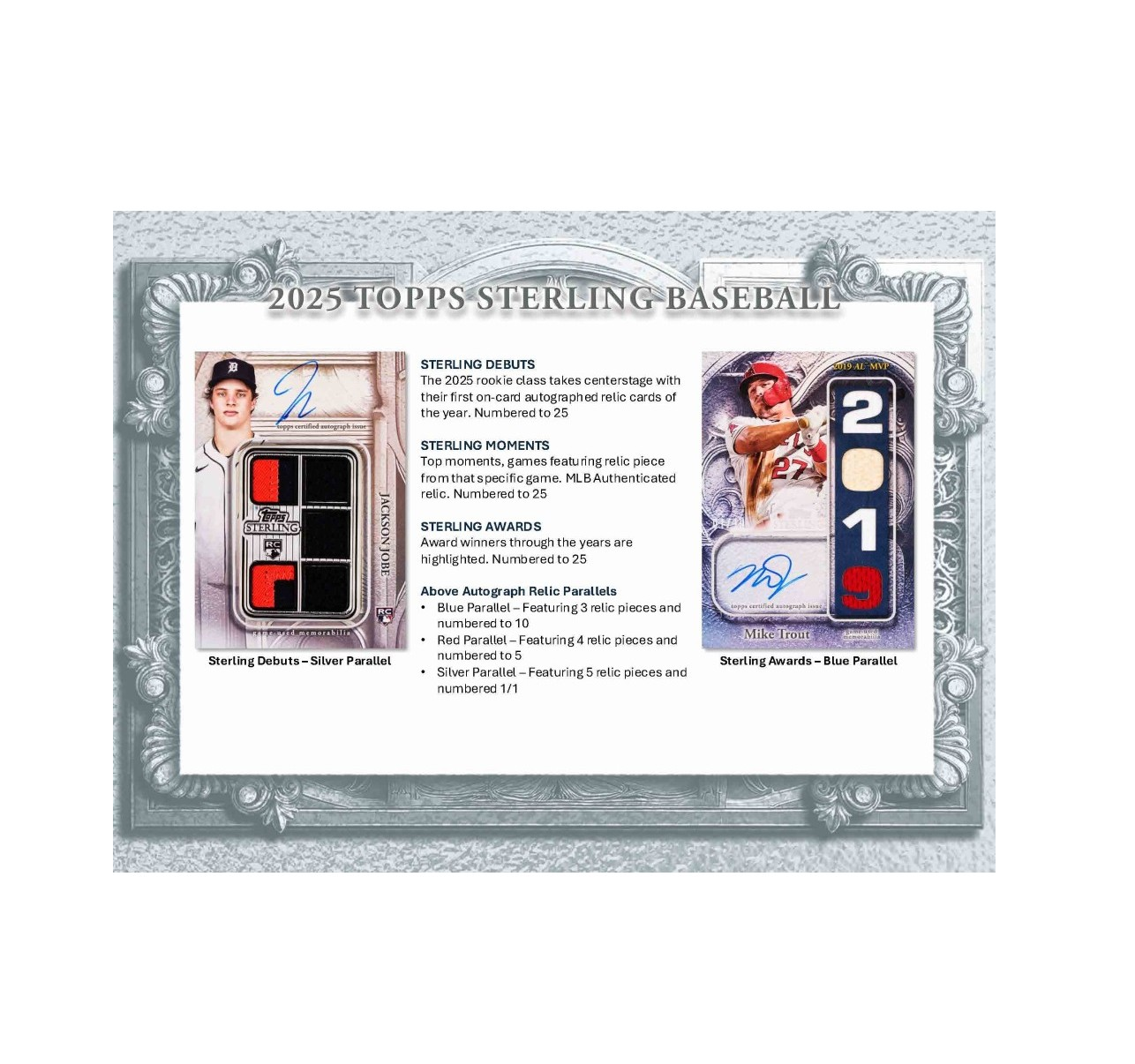 2025 Topps Sterling Baseball Hobby 4-Box Case