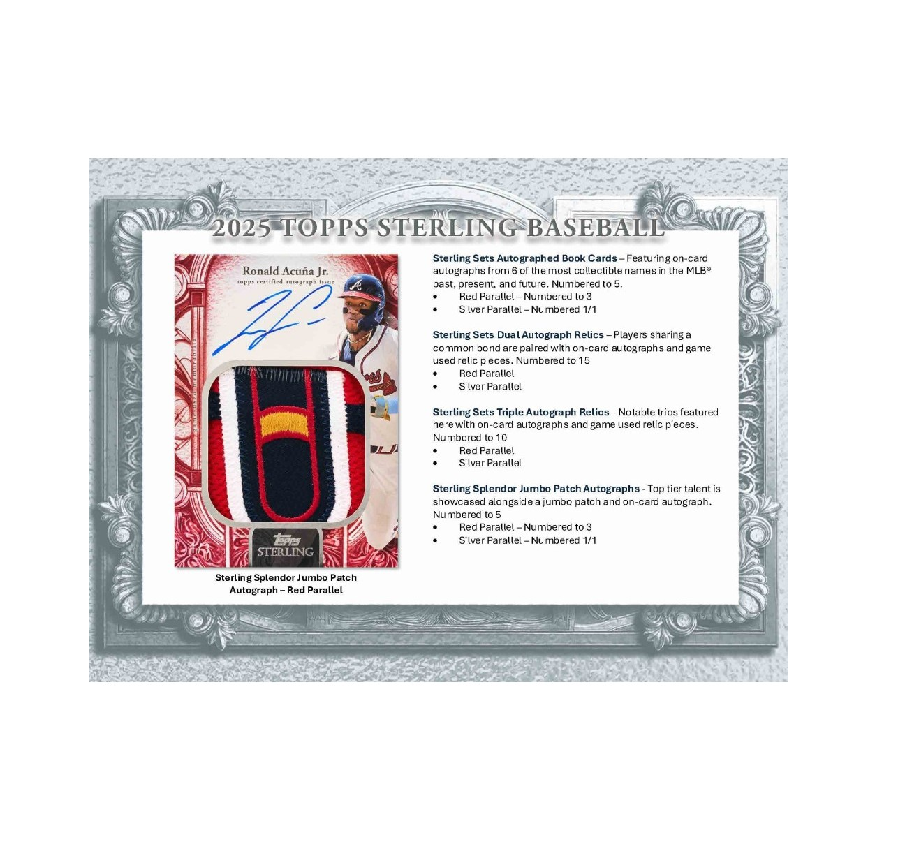 2025 Topps Sterling Baseball Hobby 4-Box Case