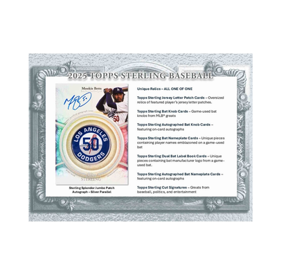 2025 Topps Sterling Baseball Hobby 4-Box Case