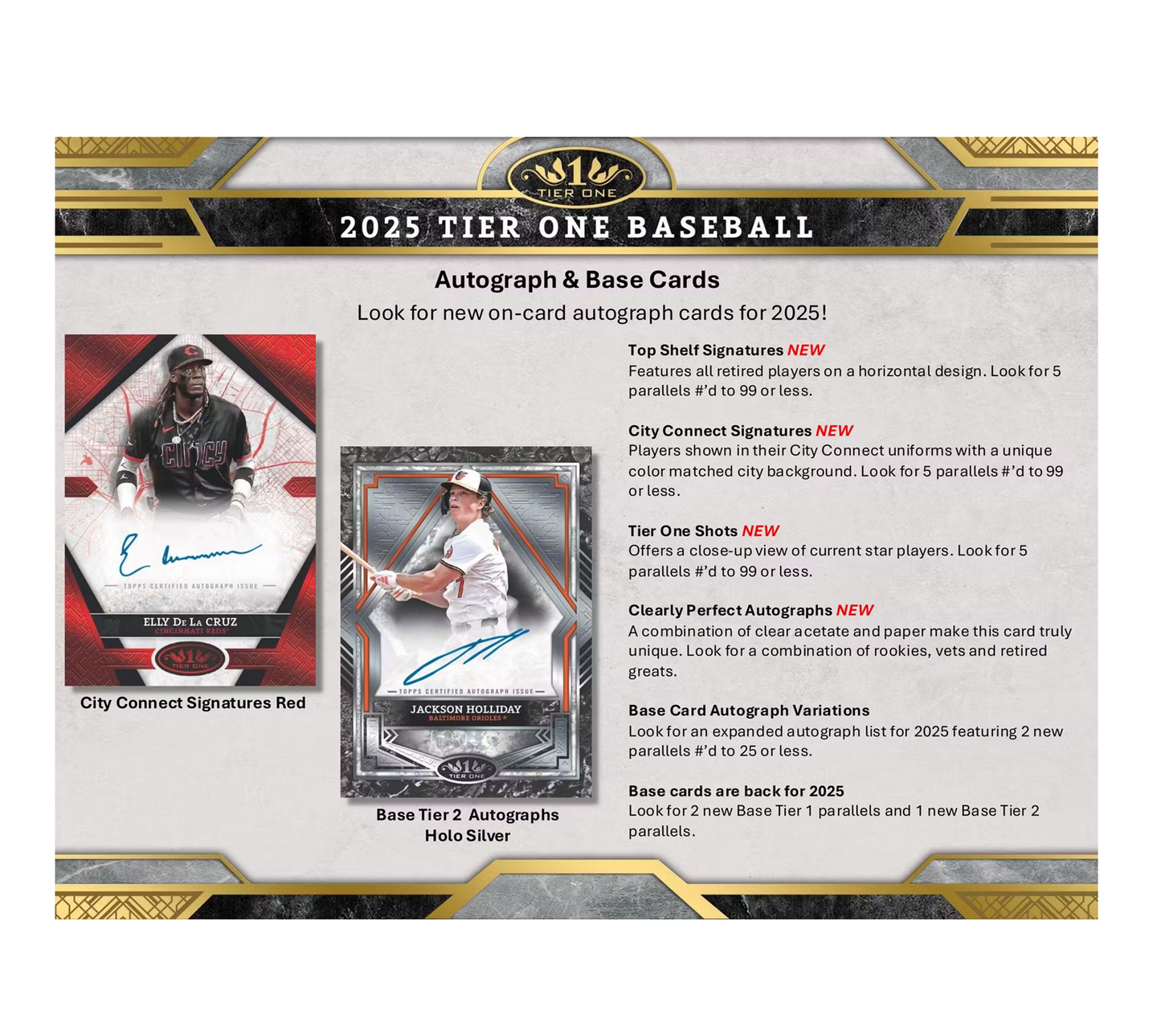 2025 Topps Tier One Baseball Hobby 12-Box Case