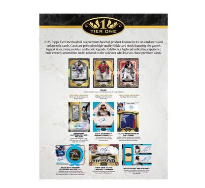 2025 Topps Tier One Baseball Hobby Box