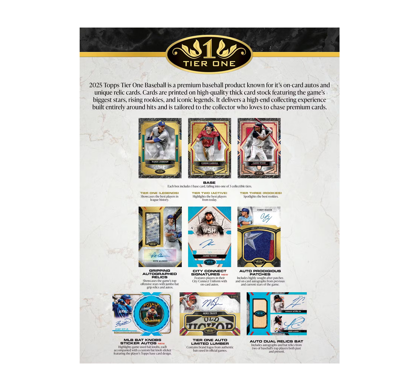2025 Topps Tier One Baseball Hobby 12-Box Case