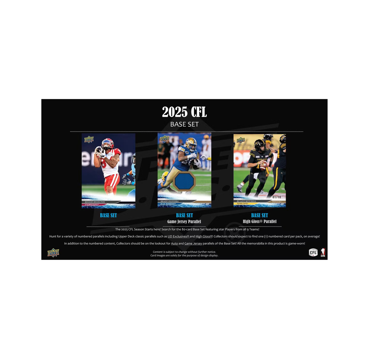 2025 Upper Deck CFL Canadian Football League Hobby Box
