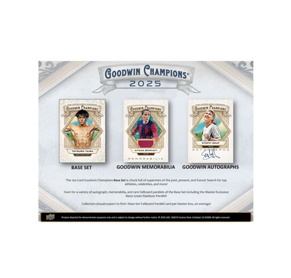 2025 Upper Deck Goodwin Champions Blaster 20-Box Case