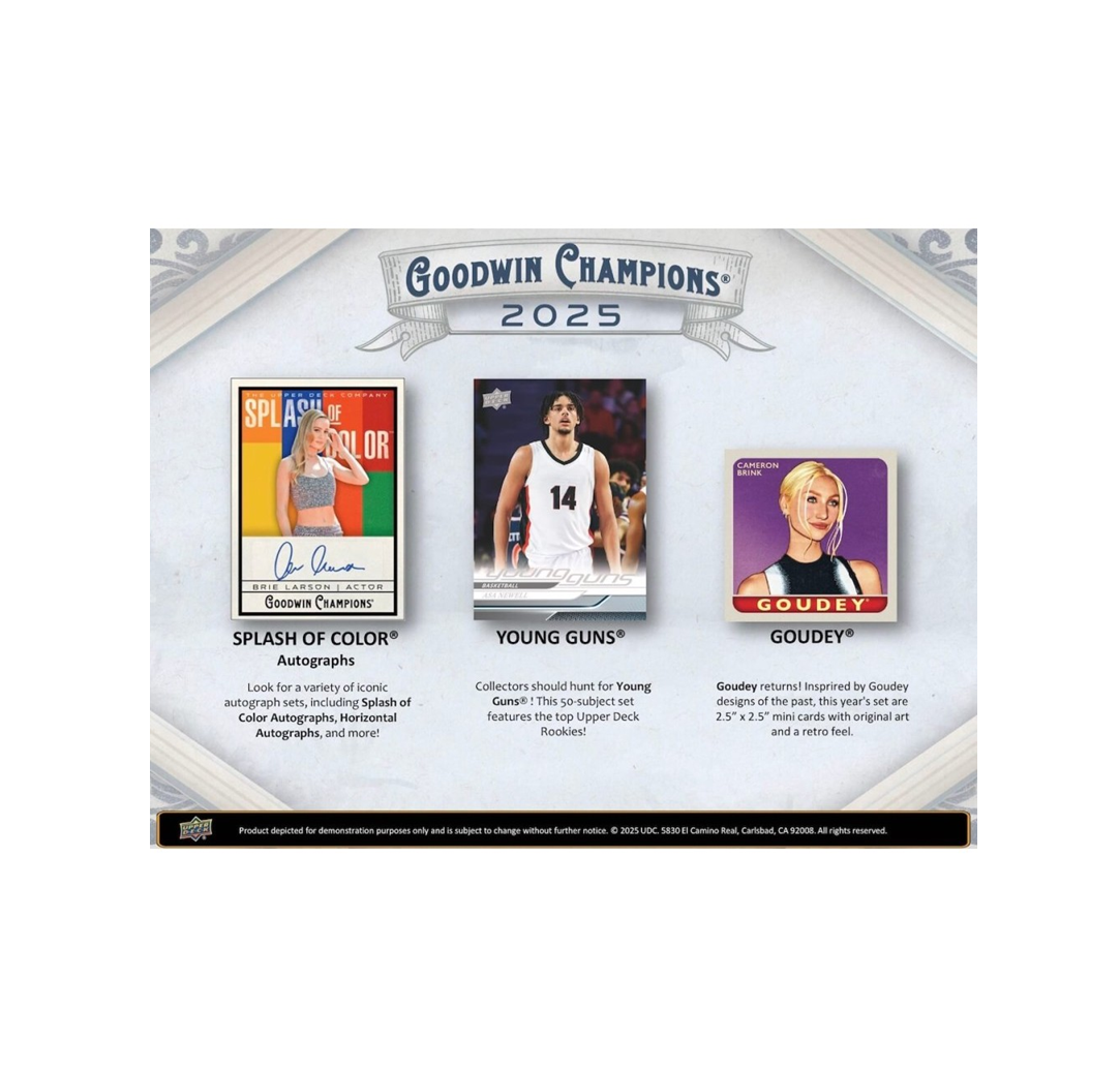 2025 Upper Deck Goodwin Champions Blaster 20-Box Case