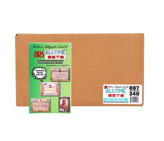 2025 Historic Autographs All-Time Sets Baseball 20-Box Case
