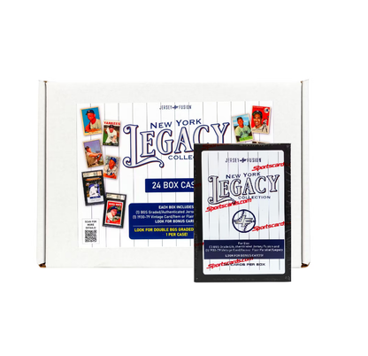 2025 Jersey Fusion New York Legacy Collection Baseball Hobby 24-Box Case