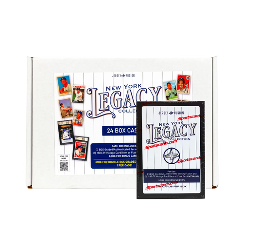 2025 Jersey Fusion New York Legacy Collection Baseball Hobby 24-Box Case