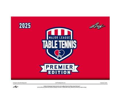 2025 Leaf Major League Table Tennis Premier Edition Box