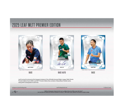 2025 Leaf Major League Table Tennis Premier Edition Box