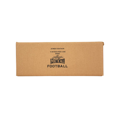 2025 Leaf Metal Football Jumbo 8-Box Case